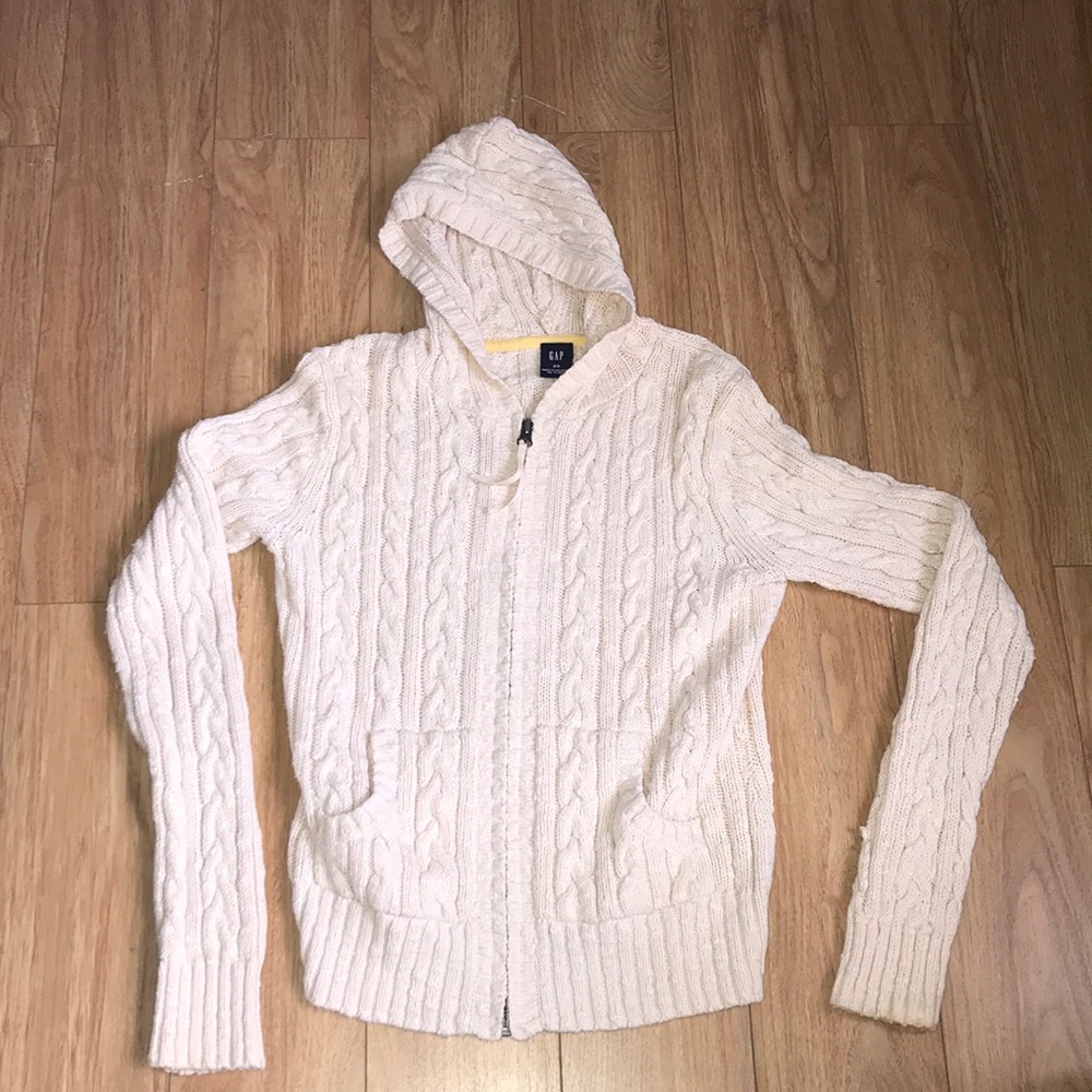 Women’s Gap knit zip up hoodie size xs